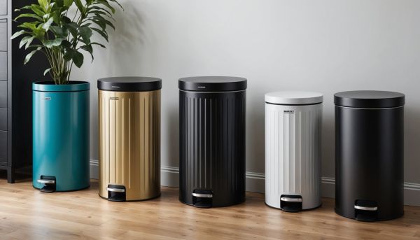 Poubelles tendance : design et praticité réunis chez vous