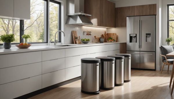 Poubelles tendance : design et praticité réunis chez vous